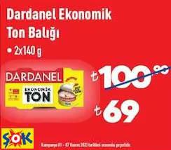 DARDANEL EKONOMİK TON BALIĞI • 2X140 G DARDANEL EKONOMİK TON BALIĞI • 2X140 G